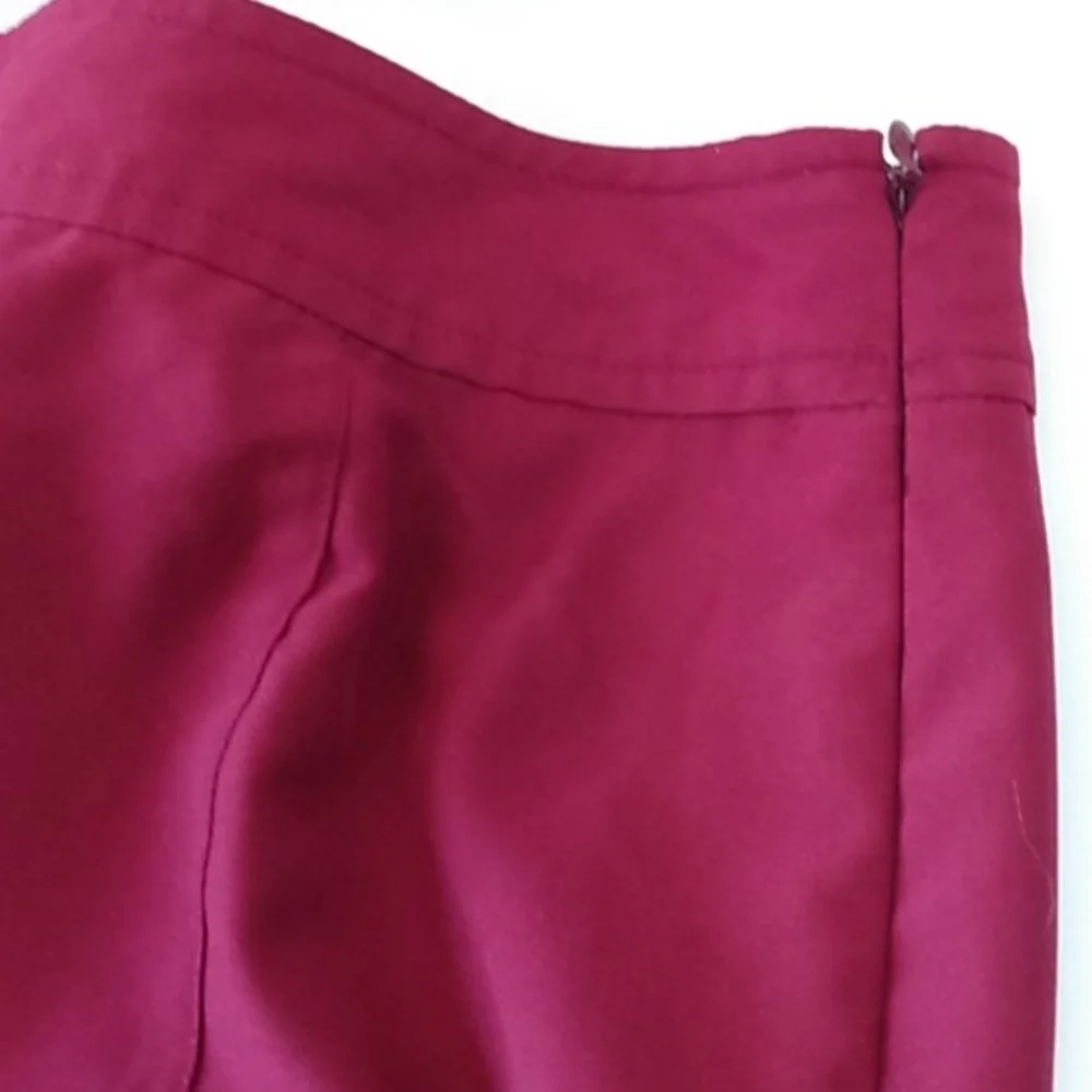 IZOD BURGUNDY SKORT SHORTS SKIRT SIZE 10 - Picture 5 of 11